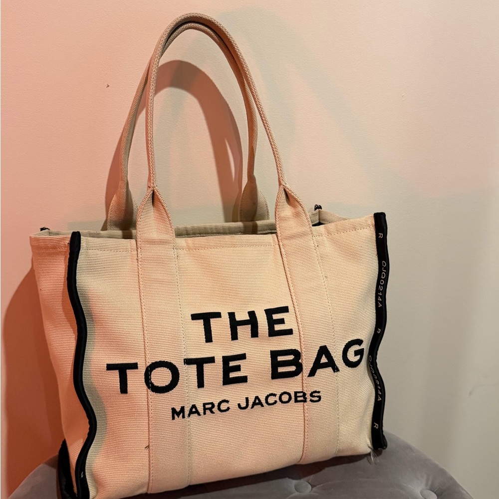 Marc Jacobs Cream Tote with Black Accents